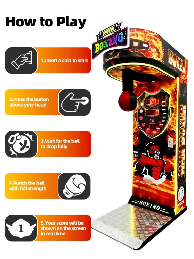 Maszyna do boksu, gra arcade,  – Boxing Machine Arcade recenzja i cena