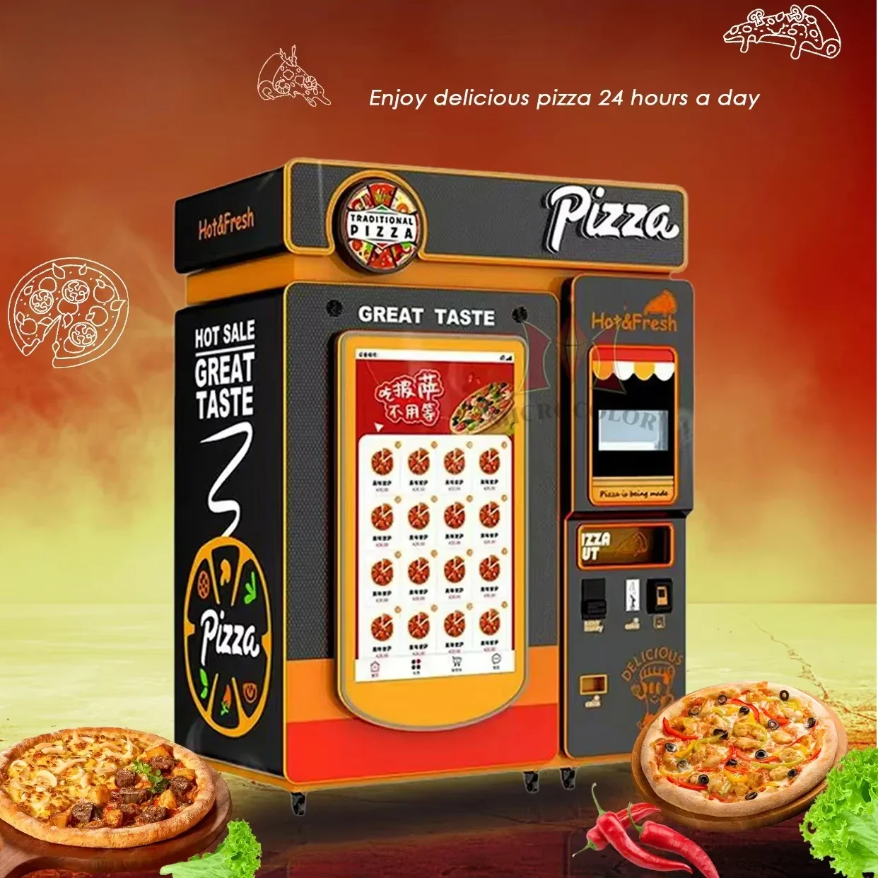 Automat do pizzy YG na zamówie – Commercial Vending Machine recenzja i cena