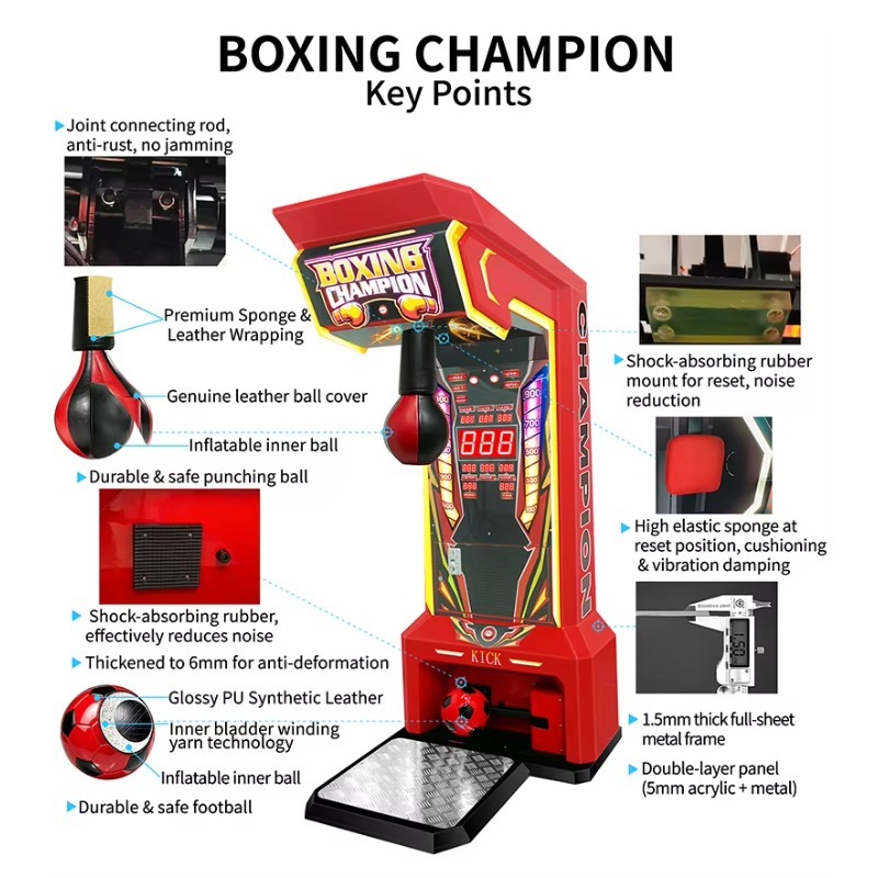 Automat bokserski 2 w 1 na mon – Boxing Machine Arcade recenzja i cena